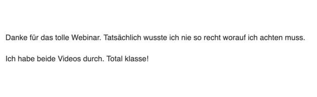 Testimonial Onlinekurs Hunde Gangbild